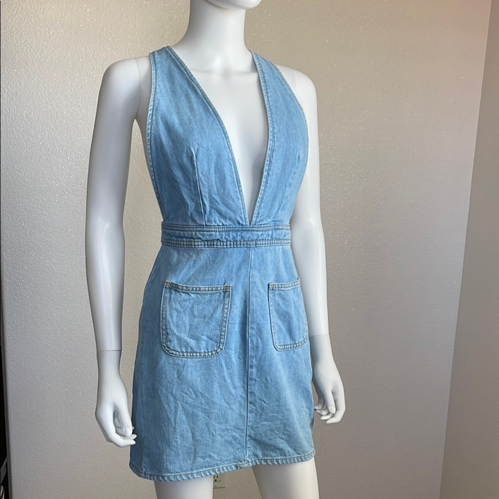 BDG Light Blue Denim Mini Skirt dress